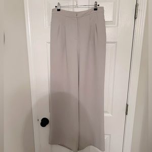 Light Grey High Waist Wide Leg Trouser Large F21